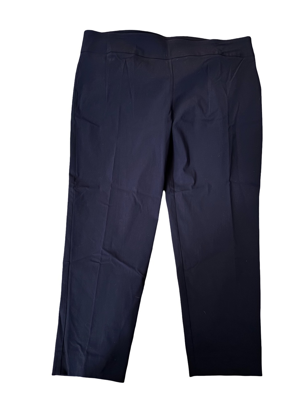 Crown & Ivy Curvy Classic Straight-Leg Blue Dress Pants 20W